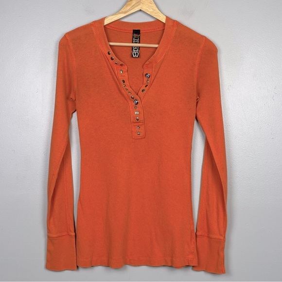 Free People Tops - Free People Orange Long Sleeve Top